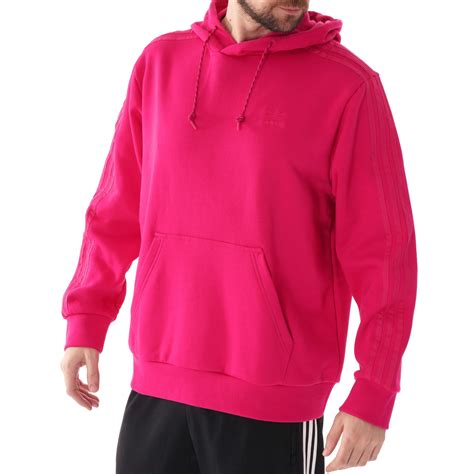 schwarzen adidas hoddie mit pink und lila